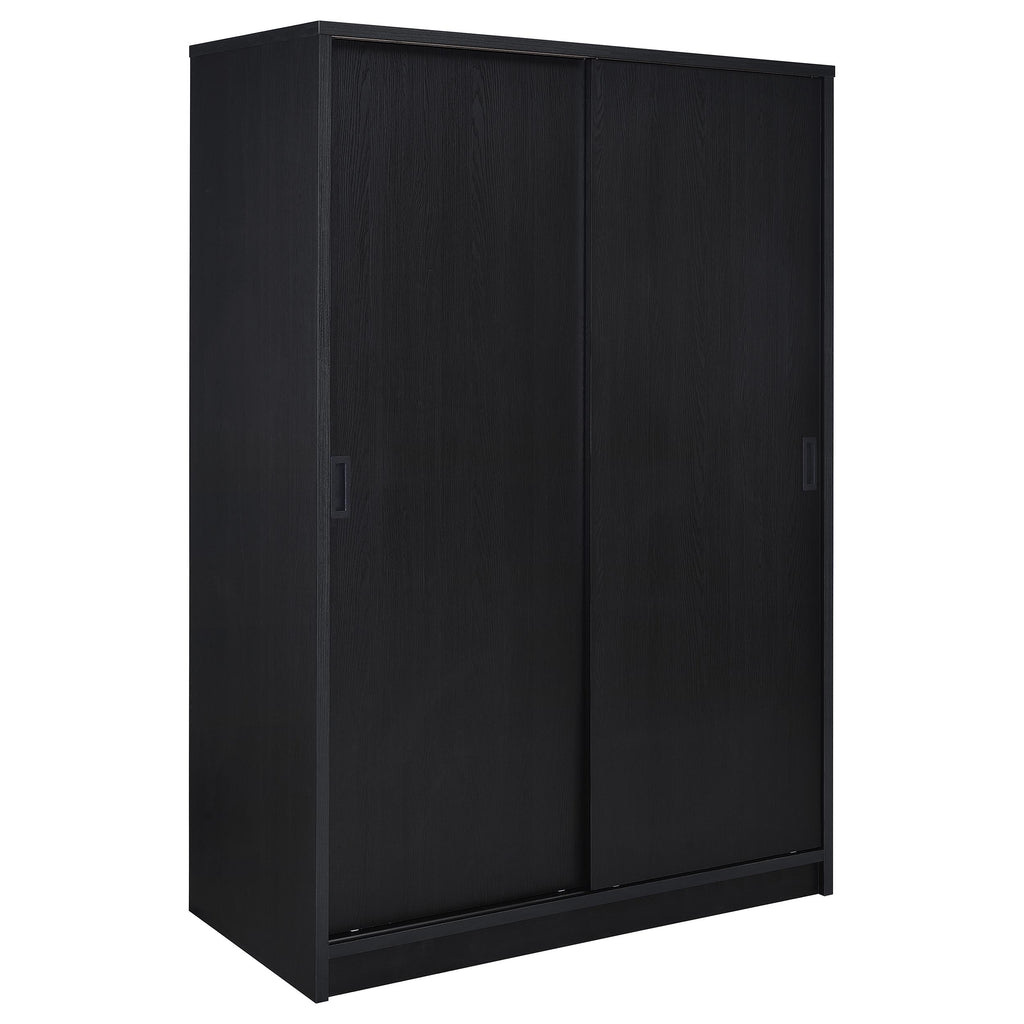 Noble 2-door Bedroom Wardrobe Storage Cabinet Armoire Black