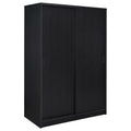 Noble 2-door Bedroom Wardrobe Storage Cabinet Armoire Black