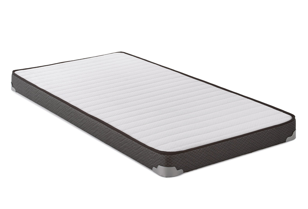 Drover 7-inch Foam Mattress with Built-in Bunkie Board — White Twin