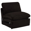 Collins Modular Power Armless Recliner Chocolate Brown