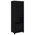 Sachin 3-shelf Engineered Wood Media Tower Black