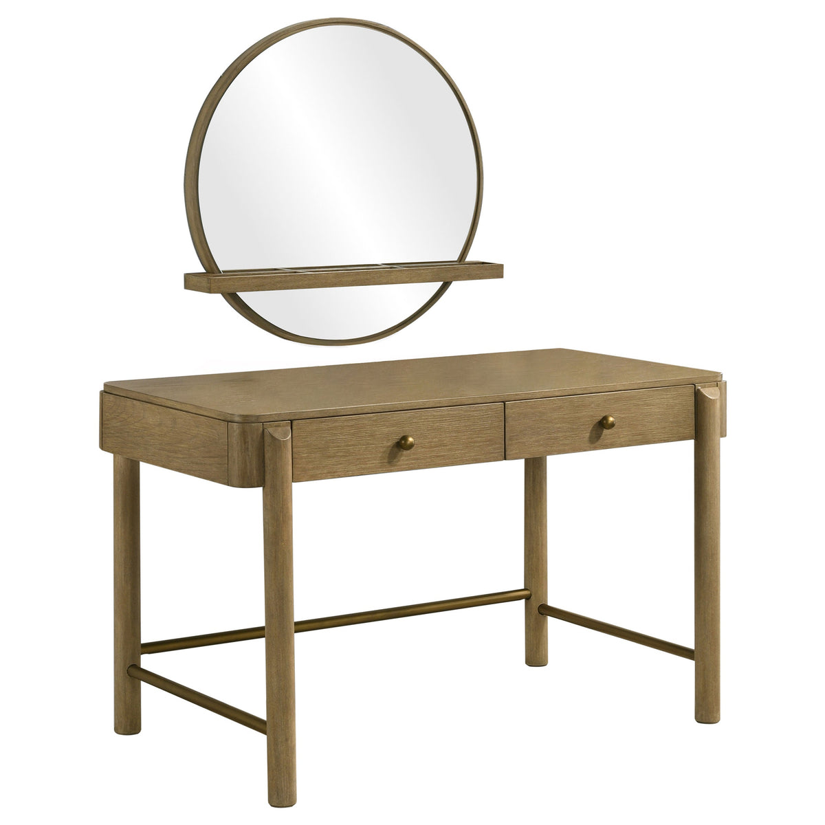 Arini 2-piece Makeup Vanity Table and Mirror Set
