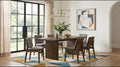 Decker 7-piece 82-inch Rectangular Dining Set Grey and Walnut