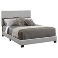 Dorian Faux Leather Upholstered Panel Bed Grey — Grey Full
