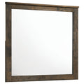 Woodmont Dresser Mirror Rustic Golden Brown