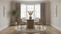 Hamlyn 5-piece Round Wood Dining Set Wheat and Natural Oak