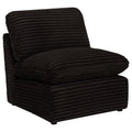 Collins Modular Armless Chair Chocolate Brown