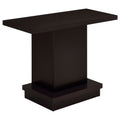 Reston Engineered Wood Pedestal Console Table Cappuccino