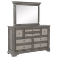 Cresswell 8-drawer Dresser with Mirror Weathered Taupe