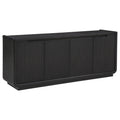 Leandro 72-inch 4-door TV Stand Media Console Burnished Black