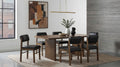 Decker 7-piece 82-inch Rectangular Dining Set Black and Walnut