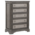 Cresswell 5-drawer Chest of Drawers Weathered Taupe