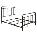 Livingston Metal Full Open Frame Bed Dark Bronze