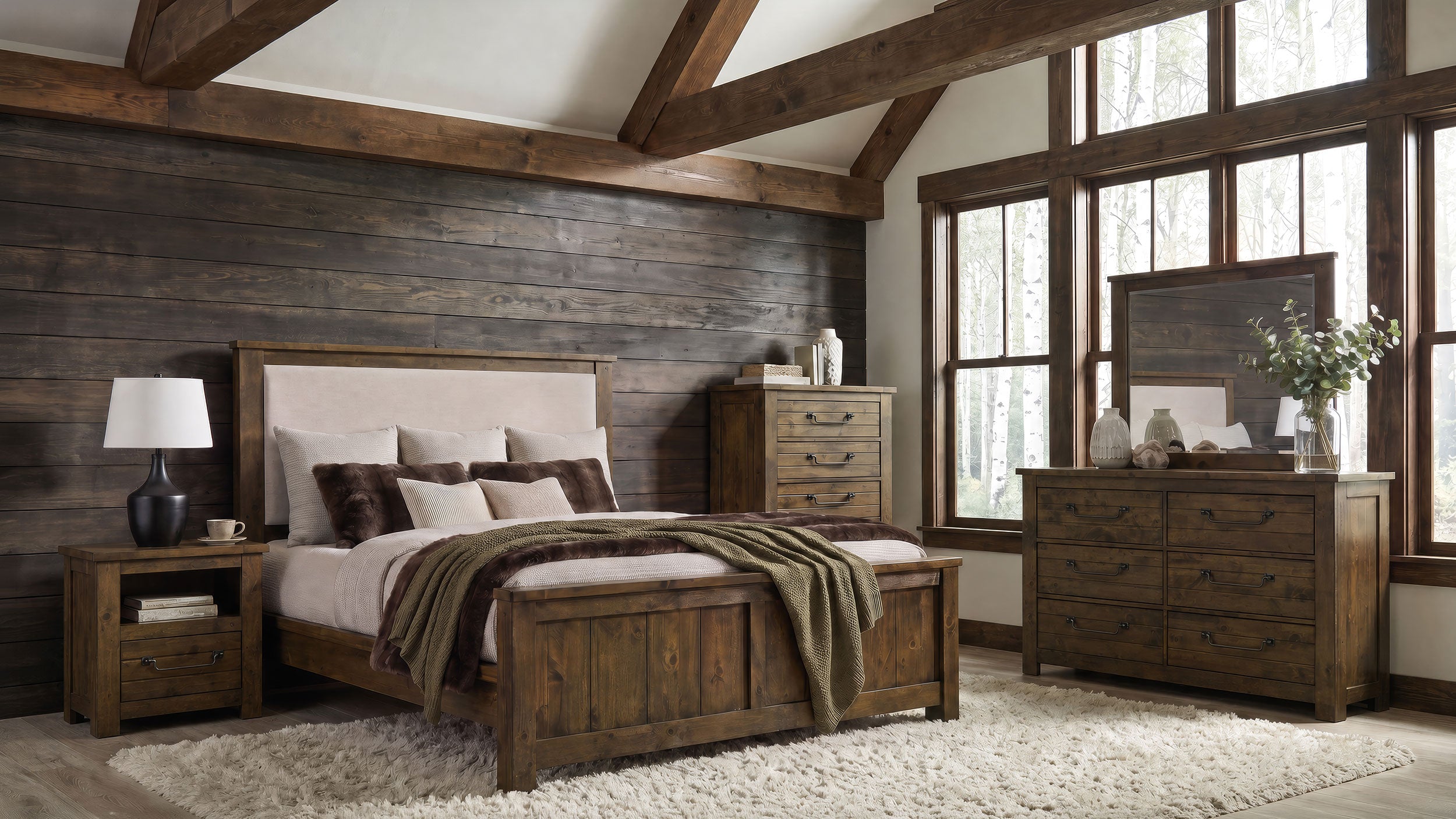 Doherty 5-piece California King Bedroom Set Rustic Brown