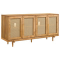 Fabra 4-door Dining Sideboard Storage Console Honey