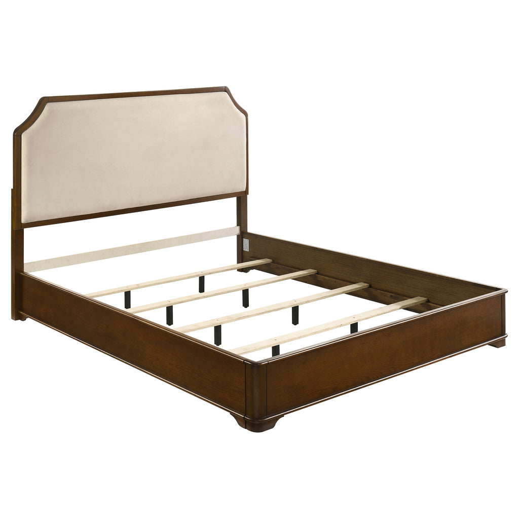 Garland 58-inch Eastern King Panel Bed Cream Brown Cherry