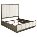 Durango 80-inch California King Panel Bed Taupe Oak