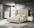 Lucia 3-piece Queen Bedroom Set Beige and White
