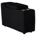 Collins Upholstered Modular Storage Console Black