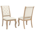 Brockway Upholstered Dining Chair Barley Brown (Set of 2)