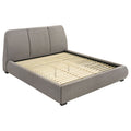Mokena 46-inch Upholstered Platform Bed Taupe — Grey King