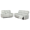 Greenfield 2-piece Power Reclining Sofa Set Dove Grey
