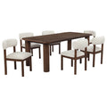 Faulkner 7-piece 84-inch Extension Dining Set Cream