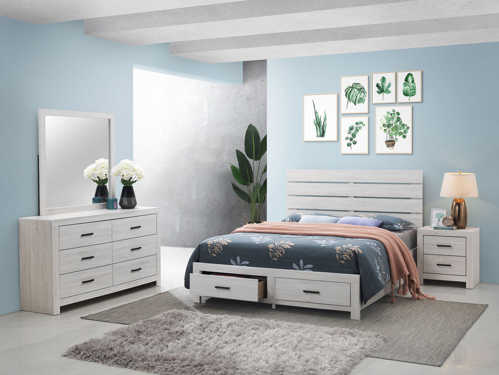 Brantford 4-piece Queen Bedroom Set Coastal White