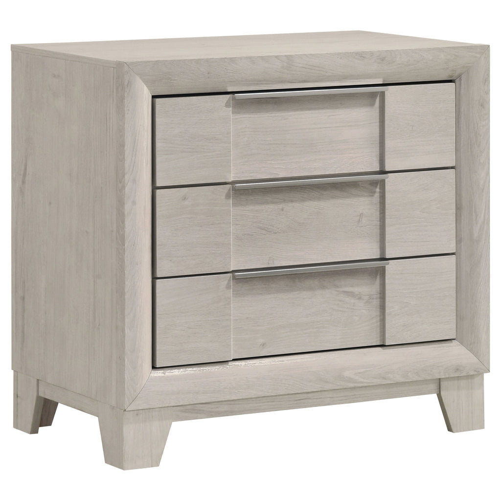 Farre 2-drawer Nightstand Bedside Table Washed Grey