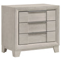 Farre 2-drawer Nightstand Bedside Table Washed Grey