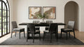 Decker 7-piece 82-inch Rectangular Dining Set Grey and Black