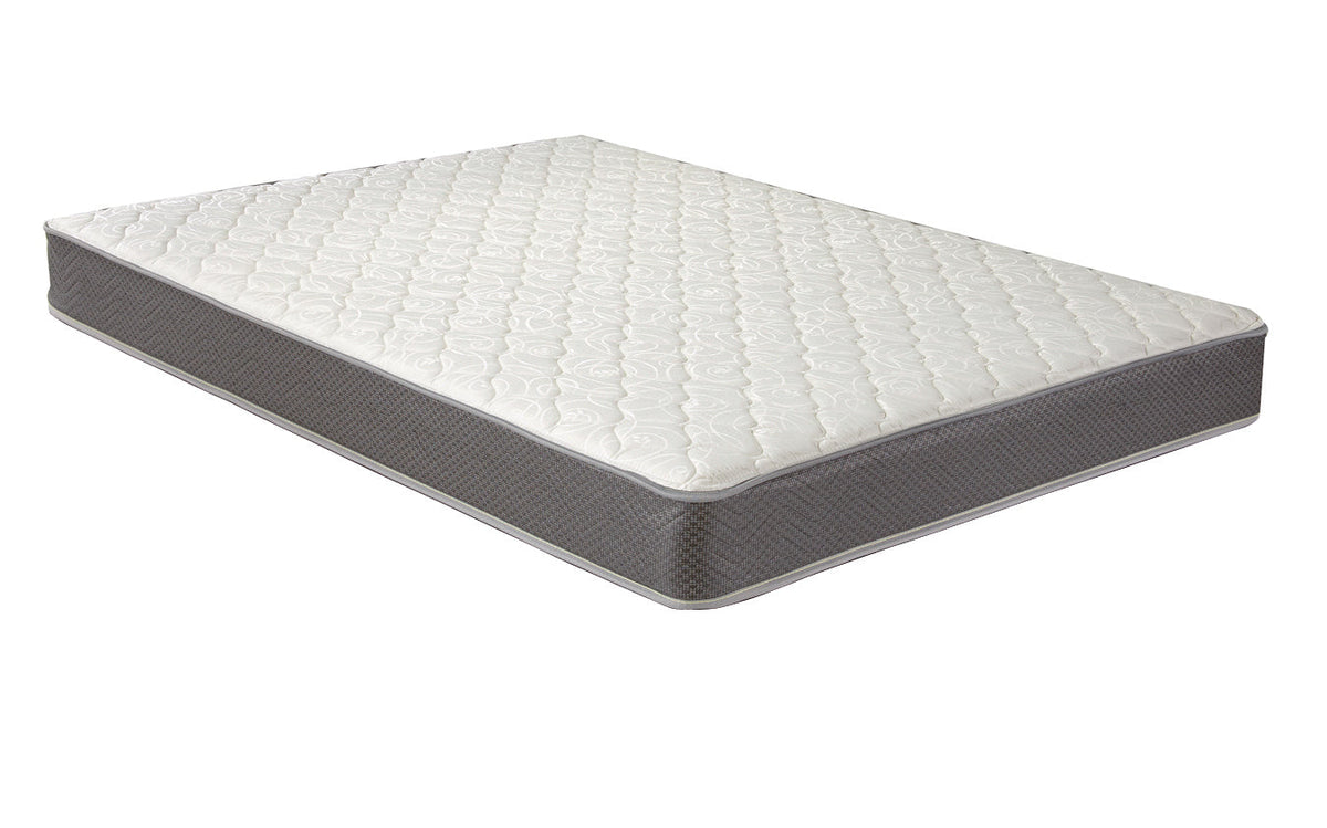 Quimby 7-inch Innerspring Quilted Foam Mattress — White Twin