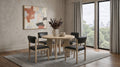 Strouse 5-piece Dining Set Black and Natural Oak