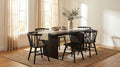 Decker 7-piece 82-inch Rectangular Dining Set Black