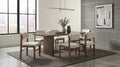 Decker 7-piece 82-inch Rectangular Dining Set Cream and Walnut