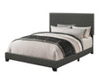 Boyd Upholstered Panel Bed Charcoal — Grey Full