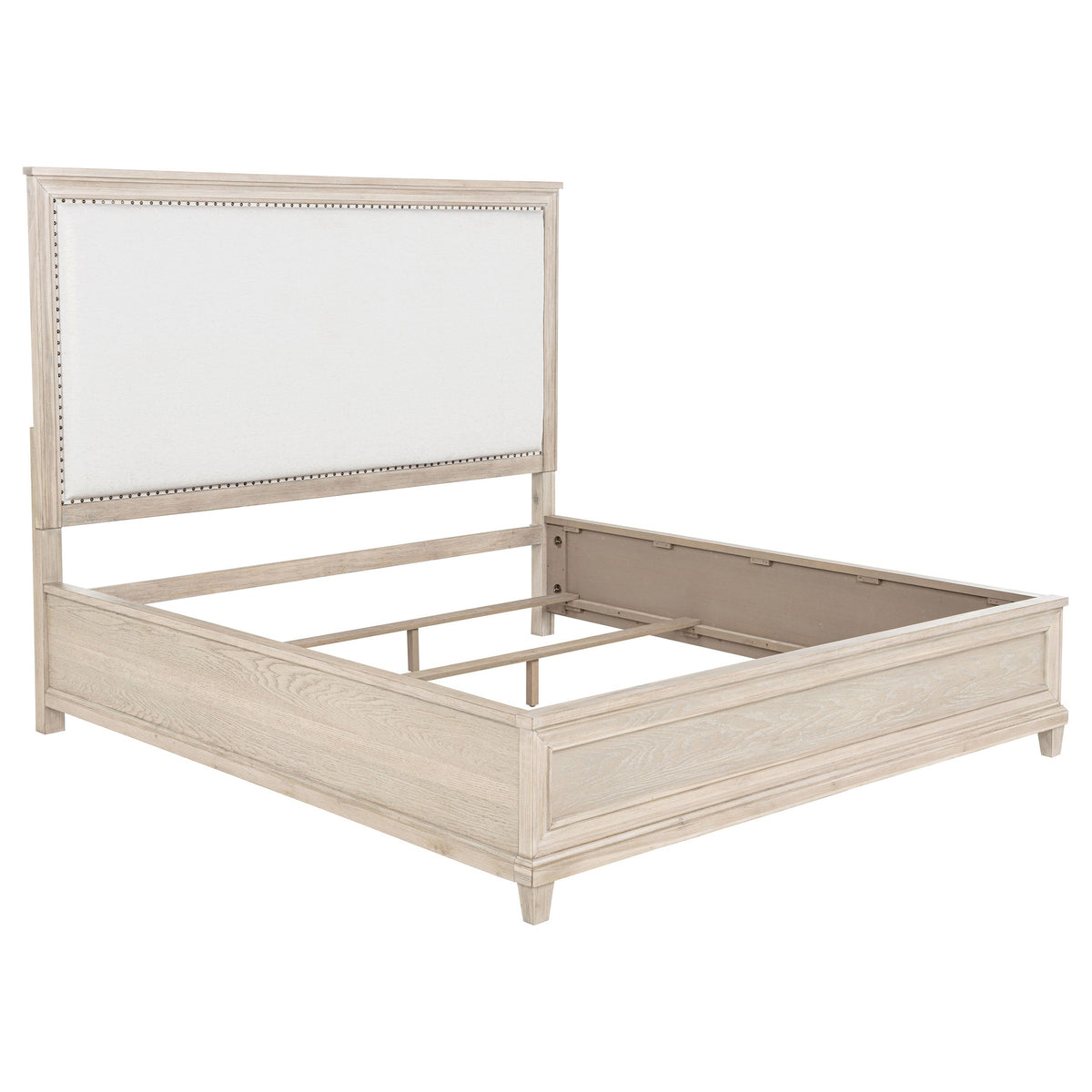 Pembroke 66-inch Panel Bed Washed Oak — Brown King