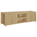 Laurelton 78-inch 4-door TV Stand Media Console Light Oak