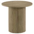 Hamlyn 43-inch Round Wood Counter Height Dining Table Natural Oak