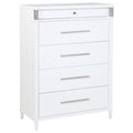 Gracemont 5-drawer Bedroom Chest of Drawers White