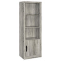 Burke 4-shelf Engineered Wood Media Tower Grey Driftwood
