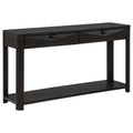 Marcelo Sofa Console Table with 2 Drawers and Shelf Coffee
