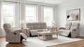 Hamilton 3-piece Chenille Manual Reclining Sofa Set Sand
