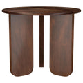 Dale Round Solid Mango Wood Side End Table Brown