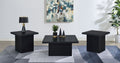 Devar 3-piece Square Cocktail Coffee End Table Set Black