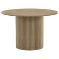 Hamlyn 47-inch Round Wood Dining Room Table Natural Oak