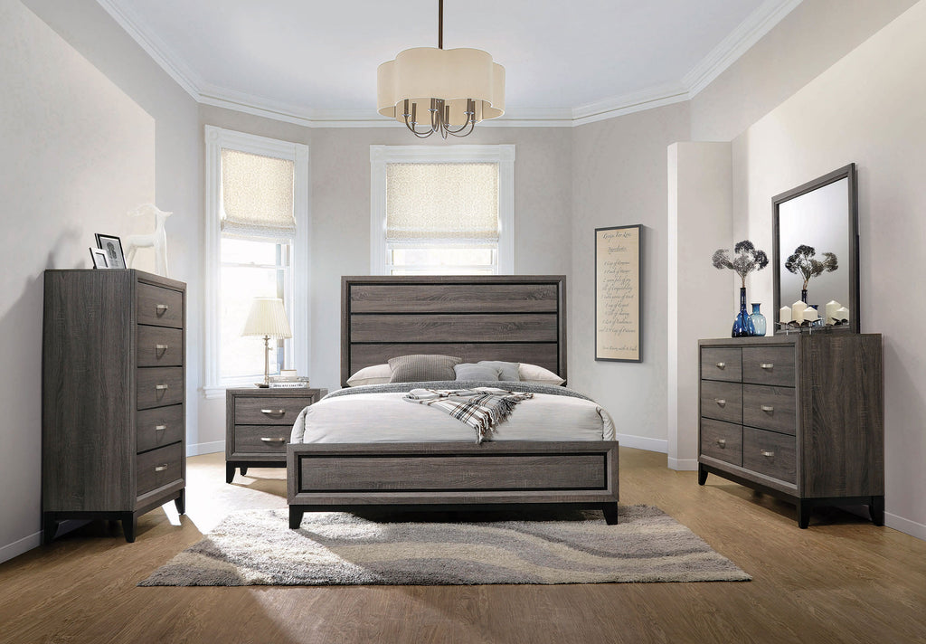 Watson Five-piece California King Bedroom Set Grey Oak