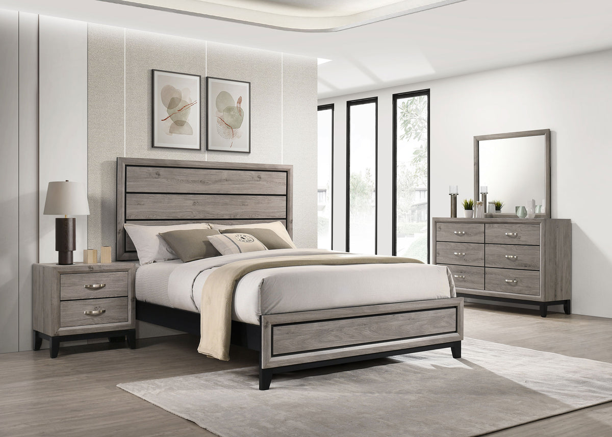 Valen Four-piece Queen Bedroom Set Light Taupe