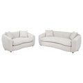 Isabella 2-piece Fabric Upholstered Sofa Set Sand