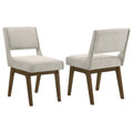 Galindo Upholstered Dining Side Chair Light Grey (Set of 2)
